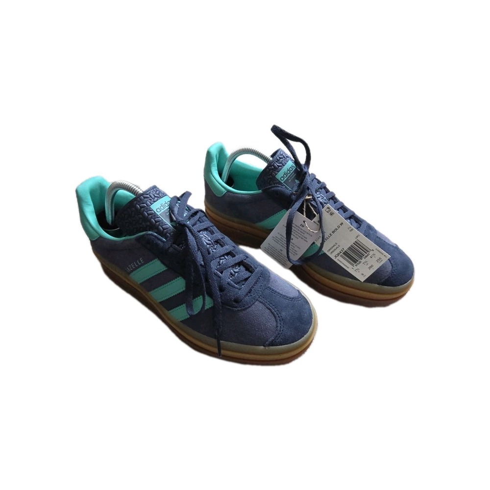 adidas‎ Womens Gazelle Bold Shadow Navy Acid Mint JQ6437 SIZE 9 HTF- NWT